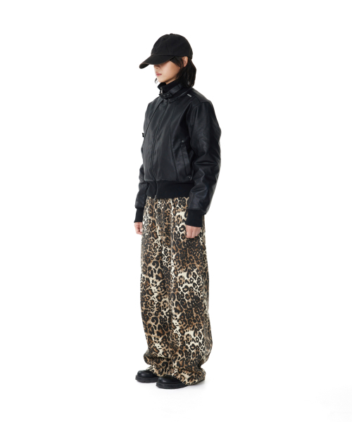 AAKAM（アーカム）の「Leopard Pattern Cotton Pants (Brown)（その他パンツ・レディース・その他・1）」の5枚目の写真