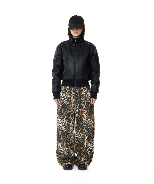 AAKAM（アーカム）の「Leopard Pattern Cotton Pants (Brown)（その他パンツ・レディース・その他・1）」の6枚目の写真