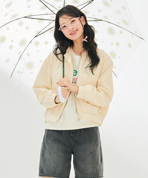 CHASECULT（チェイスカルト）の「女性カラーシャーリングジャンパー-DBRG4174C05（ナイロンジャケット・レディース・オートミール・85/90）」の3枚目の写真