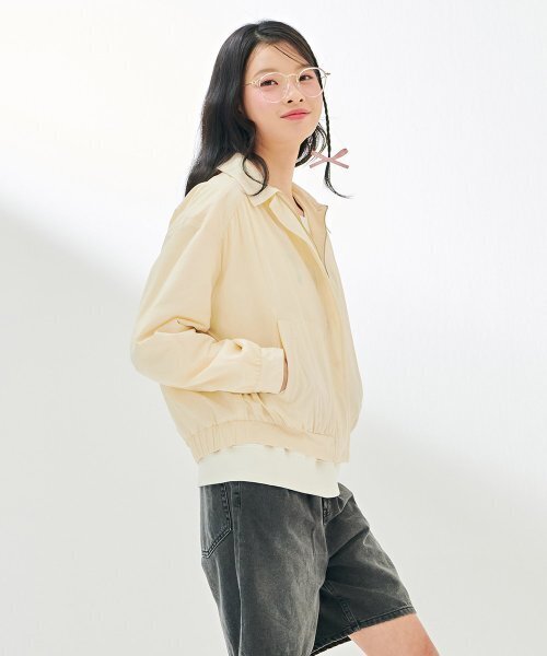 CHASECULT（チェイスカルト）の「女性カラーシャーリングジャンパー-DBRG4174C05（ナイロンジャケット・レディース・オートミール・85/90）」の5枚目の写真