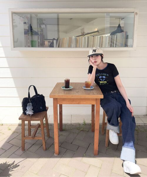 PARTIMENTO（パルティメント）の「VTG ウォッシュド PA ボールキャップ アイボリー ブラック（キャップ・メンズ・その他・ONE）」の4枚目の写真