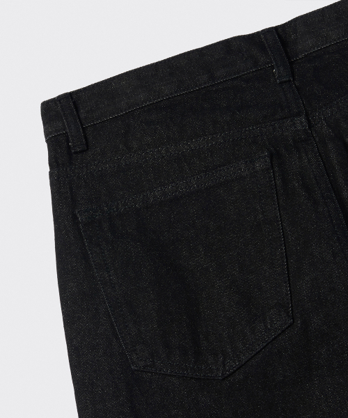 MUSINSA STANDARD（ムシンサスタンダード）の「ストレートデニムパンツ [ロー ブラック]（デニムパンツ・メンズ・その他・29/30/31/33/26/27/28/40/38/42/36/34/32）」の7枚目の写真