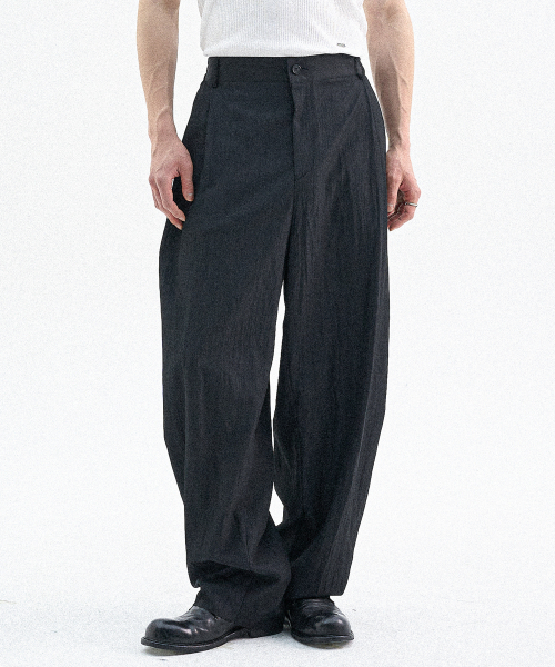 TRIP LE SENS(トリップ ル センス)の「SSエアフローサイドツーピンタックパンツ_ブラック(その他パンツ・メンズ・その他・SMALL/MEDIUM/LARGE)」の1枚目の写真