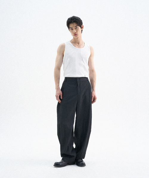 TRIP LE SENS(トリップ ル センス)の「SSエアフローサイドツーピンタックパンツ_ブラック(その他パンツ・メンズ・その他・SMALL/MEDIUM/LARGE)」の6枚目の写真