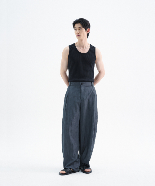 TRIP LE SENS(トリップ ル センス)の「SSエアフローサイドツーピンタックパンツ_ブラック(その他パンツ・メンズ・その他・SMALL/MEDIUM/LARGE)」の11枚目の写真