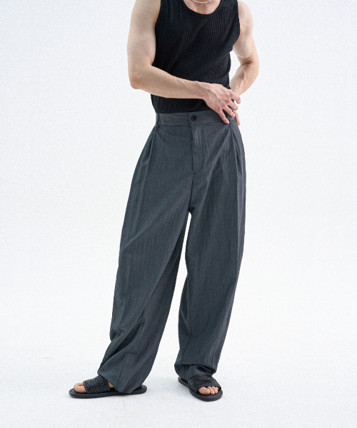 TRIP LE SENS(トリップ ル センス)の「SSエアフローサイドツーピンタックパンツ_ブラック(その他パンツ・メンズ・その他・SMALL/MEDIUM/LARGE)」の12枚目の写真