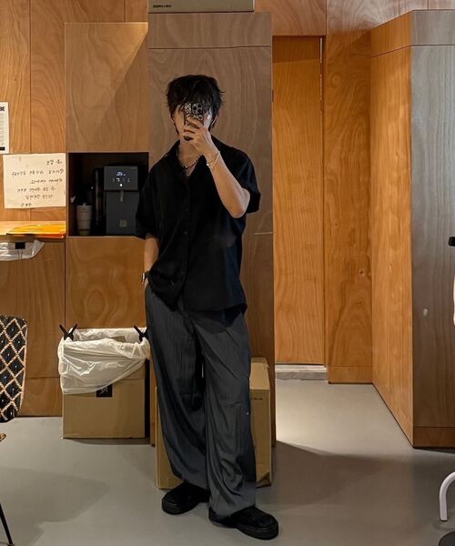 TRIP LE SENS(トリップ ル センス)の「SSエアフローサイドツーピンタックパンツ_ブラック(その他パンツ・メンズ・その他・SMALL/MEDIUM/LARGE)」の14枚目の写真