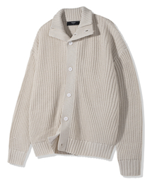 TRILLION（トリリオン）の「Washable High Neck Button Up Collar Cardigan Knit (IVORY)（カーディガン/ボレロ）」