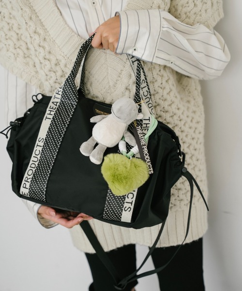 THEATRE PRODUCTS（シアタープロダクツ）の「フェイクファーハートチャーム（キーホルダー・レディース・グリーン/ピンク/ベージュ/ブラック・FREE）」の12枚目の写真