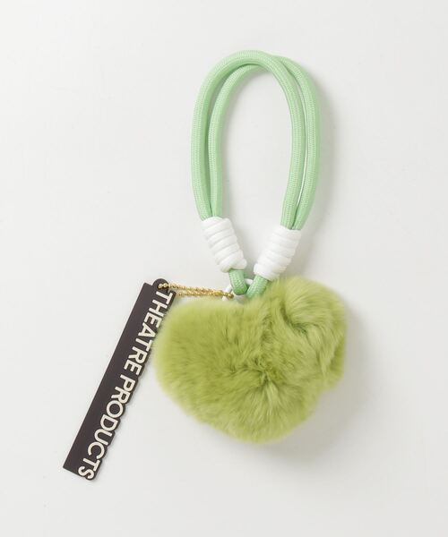 THEATRE PRODUCTS（シアタープロダクツ）の「フェイクファーハートチャーム（キーホルダー・レディース・グリーン/ピンク/ベージュ/ブラック・FREE）」の16枚目の写真
