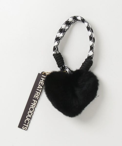 THEATRE PRODUCTS（シアタープロダクツ）の「フェイクファーハートチャーム（キーホルダー・レディース・グリーン/ピンク/ベージュ/ブラック・FREE）」の18枚目の写真