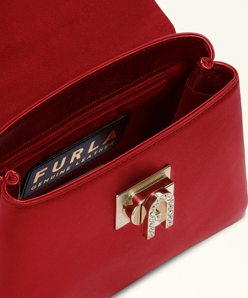 FURLA（フルラ）の「フルラ 1927 ミニトップハンドルバッグ（ハンドバッグ・レディース・レッド・ONE SIZE）」の6枚目の写真