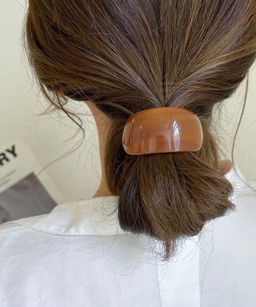 セール】ミックスカラーカーブヘアゴムレトロお洒落（ヘアゴム