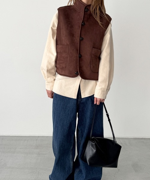 CANAL JEAN（キャナルジーン）の「El mar　コットンネルシャツ（シャツ/ブラウス・レディース・ホワイト/ベージュ・ONE SIZE）」の15枚目の写真