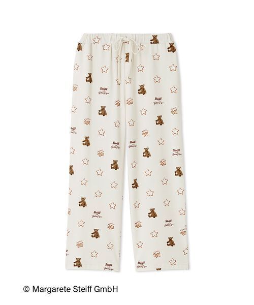 gelato pique (ジェラート ピケ) 【Steiff】総柄ロングパンツ セール】【Steiff】総柄ロングパンツ（ルームウェア/パジャマ