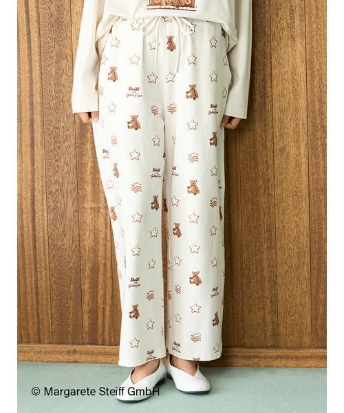 セール】【Steiff】総柄ロングパンツ（ルームウェア/パジャマ