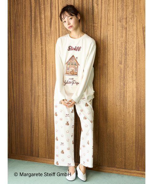 セール】【Steiff】総柄ロングパンツ（ルームウェア/パジャマ