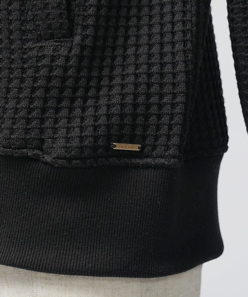 SOMEDIFF(サムディフ)の「【SOEMDIFF】ワッフルフルジップパーカー メンズ スウェット ホワイト ネイビー ブラック 春服 冬服(パーカー・メンズ・ホワイト×ネイビー/ホワイト/ブラック・M/L/XL)」の19枚目の写真