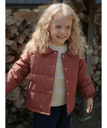 Samansa Mos2 Lagom（サマンサモスモスラーゴム）の「【撥水】チェック柄中綿ジャケット（ブルゾン・キッズ）」