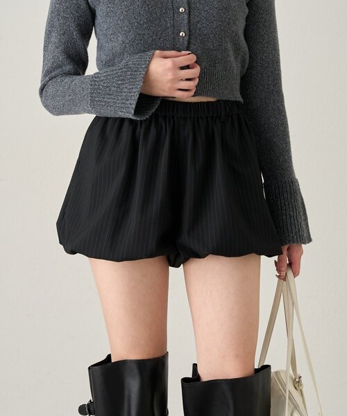 mline（エムライン）の「[mline]ストライプ バルーンスカパン（その他パンツ・レディース・ブラック/チャコールグレー・1/2）」の7枚目の写真