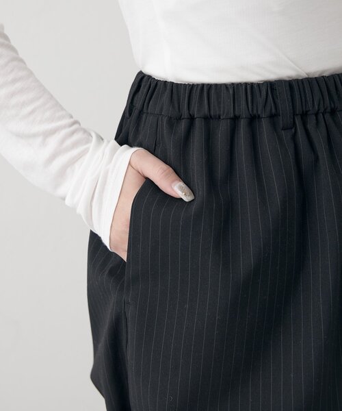 mline（エムライン）の「[mline]ストライプ バルーンスカパン（その他パンツ・レディース・ブラック/チャコールグレー・1/2）」の15枚目の写真