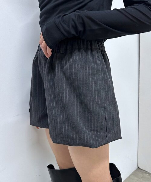 mline（エムライン）の「[mline]ストライプ バルーンスカパン（その他パンツ・レディース・ブラック/チャコールグレー・1/2）」の18枚目の写真
