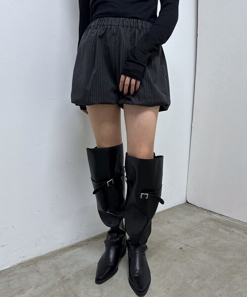 mline（エムライン）の「[mline]ストライプ バルーンスカパン（その他パンツ・レディース・ブラック/チャコールグレー・1/2）」の20枚目の写真