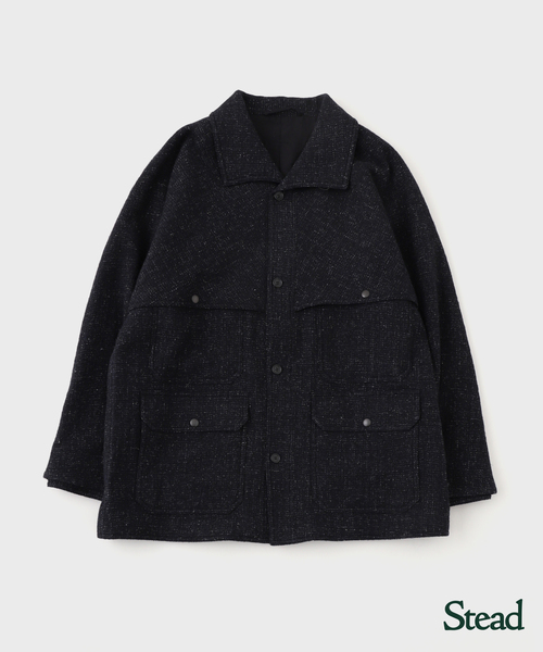 JOURNAL STANDARD J.S HOMESTEAD(ジャーナルスタンダードホームステッド)の「Stead / ツイード マッキノウ ジャケット(その他アウター・メンズ・ネイビー/カーキ・MEDIUM/LARGE)」の2枚目の写真