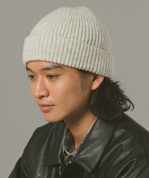 RAGEBLUE（レイジブルー）の「ロールニットキャップ/ビーニー（ニットキャップ/ビーニー・メンズ・ブルー/その他5/ブラック/ライトブルー・FREE）」の4枚目の写真