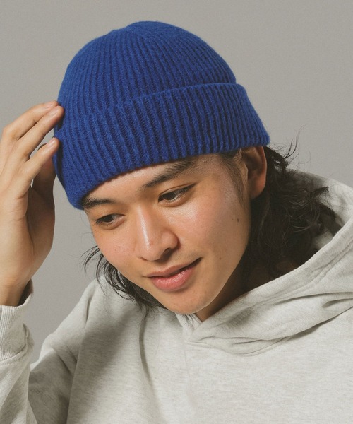 RAGEBLUE（レイジブルー）の「ロールニットキャップ/ビーニー（ニットキャップ/ビーニー・メンズ・ブルー/その他5/ブラック/ライトブルー・FREE）」の3枚目の写真