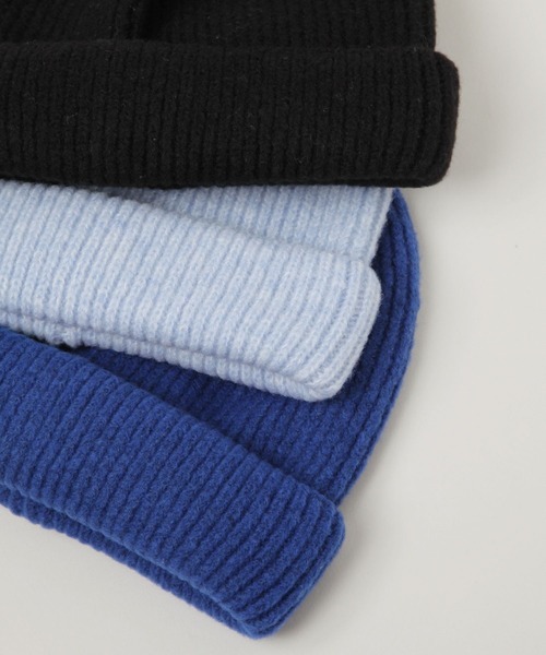 RAGEBLUE（レイジブルー）の「ロールニットキャップ/ビーニー（ニットキャップ/ビーニー・メンズ・ブルー/その他5/ブラック/ライトブルー・FREE）」の5枚目の写真