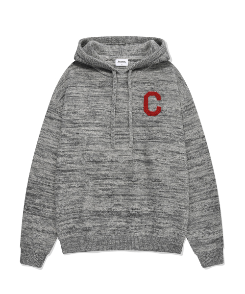 COVERNAT（カバーナット）の「Cロゴニットフードパーカー メランジグレー（パーカー・レディース・その他・LARGE/X-LARGE/SMALL/MEDIUM）」の2枚目の写真