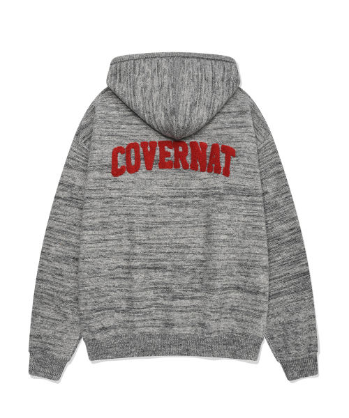 COVERNAT（カバーナット）の「Cロゴニットフードパーカー メランジグレー（パーカー・レディース・その他・LARGE/X-LARGE/SMALL/MEDIUM）」の3枚目の写真