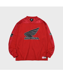 Original Wing logo Mesh Long Sleeve Red