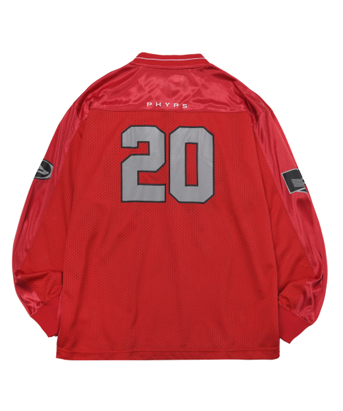 PHYPS MOTORCYCLE(フィップスモーターサイクル)の「Original Wing logo Mesh Long Sleeve Red(Tシャツ/カットソー・レディース・その他・SMALL/MEDIUM/LARGE/X-LARGE)」の2枚目の写真