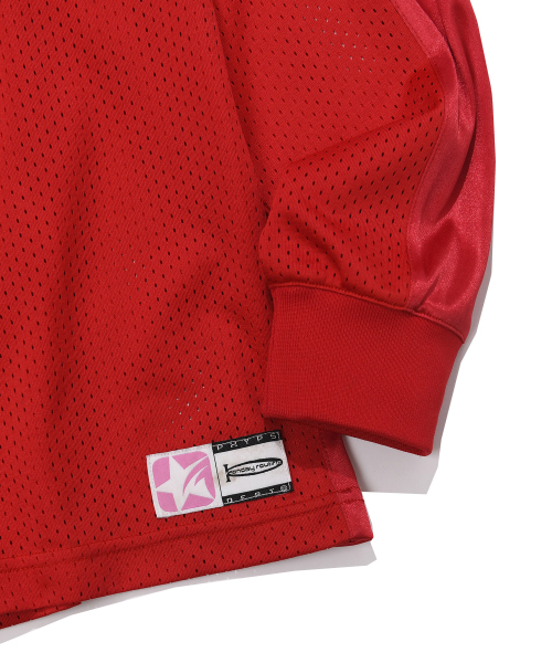 PHYPS MOTORCYCLE(フィップスモーターサイクル)の「Original Wing logo Mesh Long Sleeve Red(Tシャツ/カットソー・レディース・その他・SMALL/MEDIUM/LARGE/X-LARGE)」の5枚目の写真