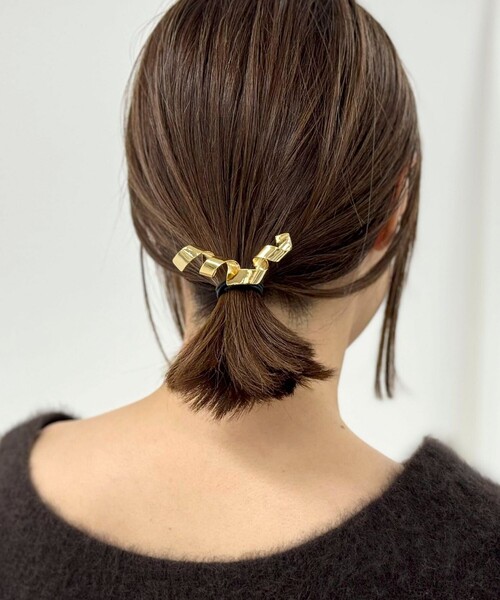 NOLLEY’S（ノーリーズ）の「【grace grace/グラスグラス】スクリューヘアフック（ヘアゴム・レディース・ゴールド/シルバー・FREE）」の5枚目の写真