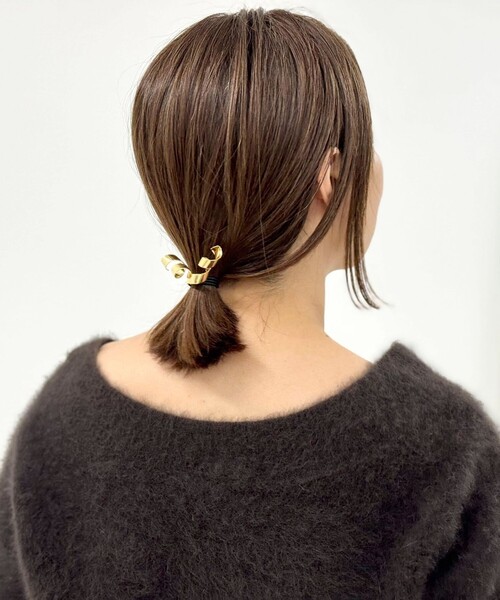 NOLLEY’S（ノーリーズ）の「【grace grace/グラスグラス】スクリューヘアフック（ヘアゴム・レディース・ゴールド/シルバー・FREE）」の6枚目の写真