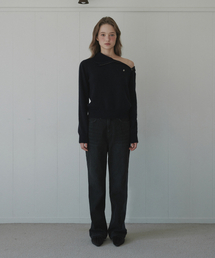 Carter Straight Denim Jean - Dark Grey