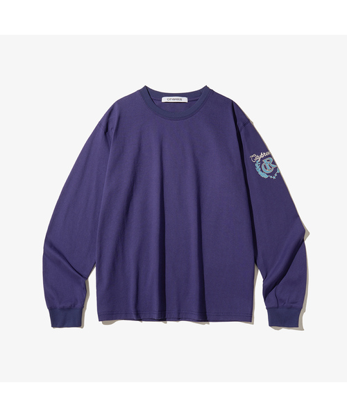 CITYBREEZE(シティブリーズ)の「ローレル長袖Tシャツ_3カラー(Tシャツ/カットソー・レディース・パープル/ブラウン/チャコール・SMALL/MEDIUM)」の1枚目の写真