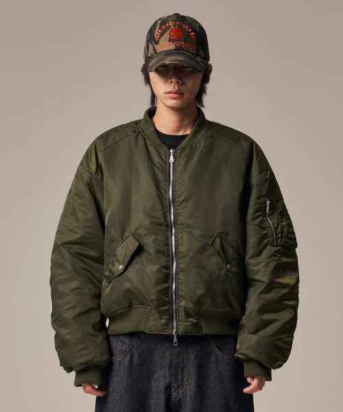 IDWS(アイドンワナセル)の「Plane Shirring Ma-1 Khaki(ブルゾン・レディース・その他・1/2)」の15枚目の写真