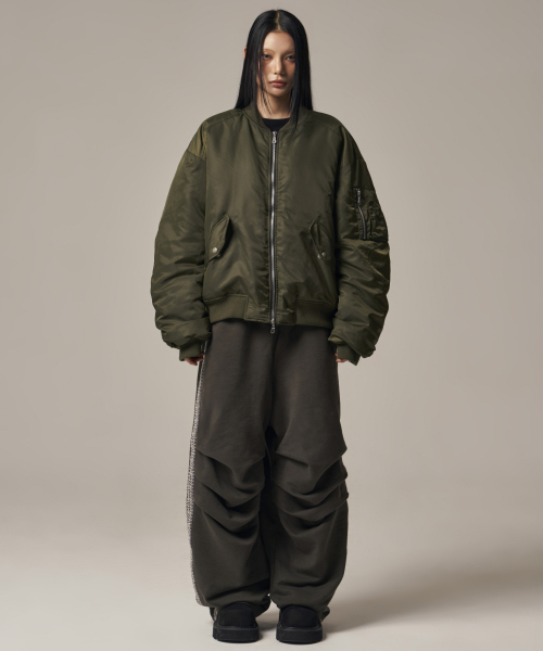IDWS(アイドンワナセル)の「Plane Shirring Ma-1 Khaki(ブルゾン・レディース・その他・1/2)」の14枚目の写真