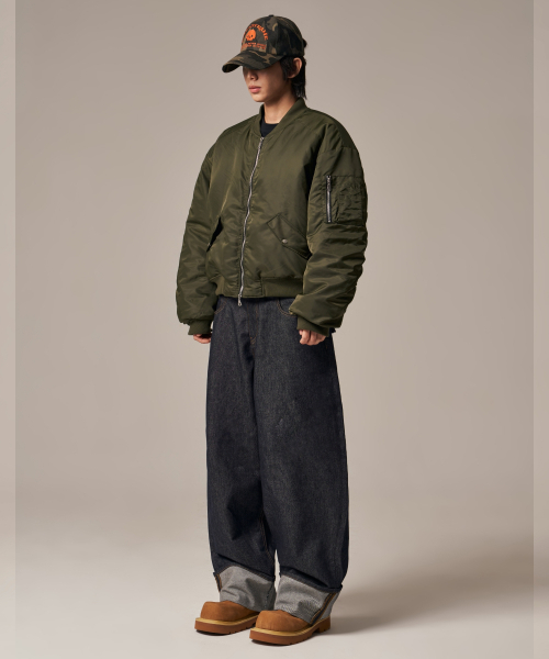 IDWS(アイドンワナセル)の「Plane Shirring Ma-1 Khaki(ブルゾン・レディース・その他・1/2)」の12枚目の写真