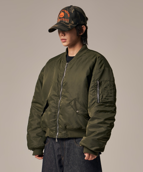IDWS(アイドンワナセル)の「Plane Shirring Ma-1 Khaki(ブルゾン・レディース・その他・1/2)」の11枚目の写真