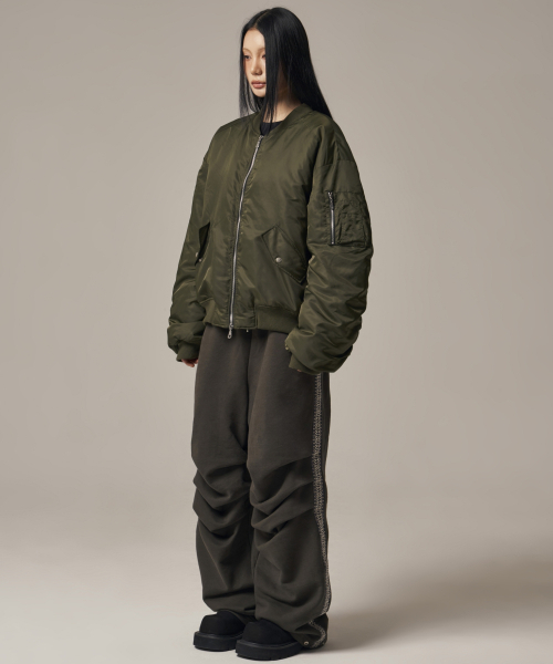 IDWS(アイドンワナセル)の「Plane Shirring Ma-1 Khaki(ブルゾン・レディース・その他・1/2)」の10枚目の写真