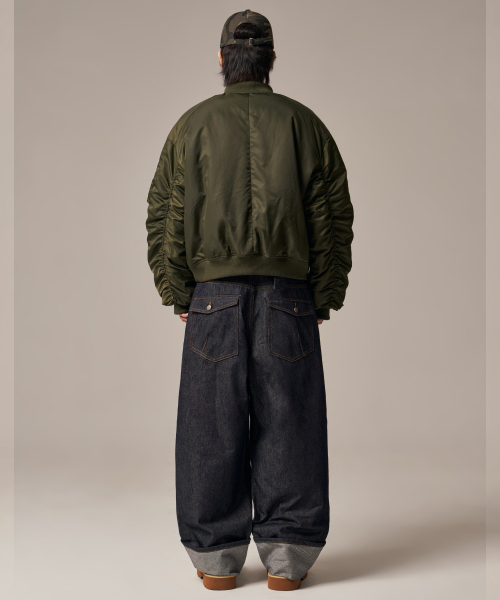 IDWS(アイドンワナセル)の「Plane Shirring Ma-1 Khaki(ブルゾン・レディース・その他・1/2)」の8枚目の写真