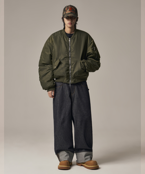 IDWS(アイドンワナセル)の「Plane Shirring Ma-1 Khaki(ブルゾン・レディース・その他・1/2)」の4枚目の写真
