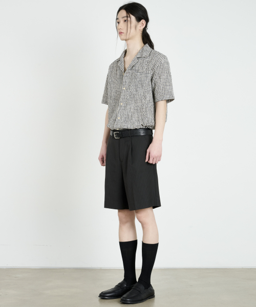 DUSTYWHITE(ダスティーホワイト)の「ブラックピンストライプショートパンツ(その他パンツ・メンズ・その他・SMALL/MEDIUM/LARGE)」の5枚目の写真