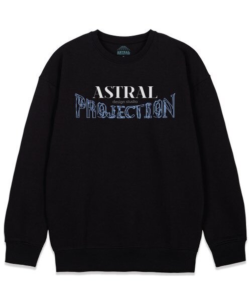 ASTRAL PROJECTION(アストラルプロジェクション)の「アーチロゴルーズフィットスウェットシャツ_ブラック(スウェット・メンズ・その他・LARGE/MEDIUM/X-LARGE/XX-LARGE)」の1枚目の写真
