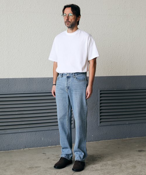 ESN(イーエスエヌ)の「プレミアムシングルセミオーバーフィットTシャツホワイト(Tシャツ/カットソー・メンズ・その他・MEDIUM/X-LARGE/XX-LARGE/LARGE)」の2枚目の写真